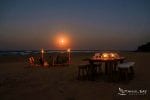 Anvil Bay: Beach fire & dining full moon
